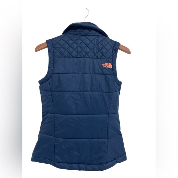 The North Face Navy and Orange Quilted Vest - Picture 2 of 9